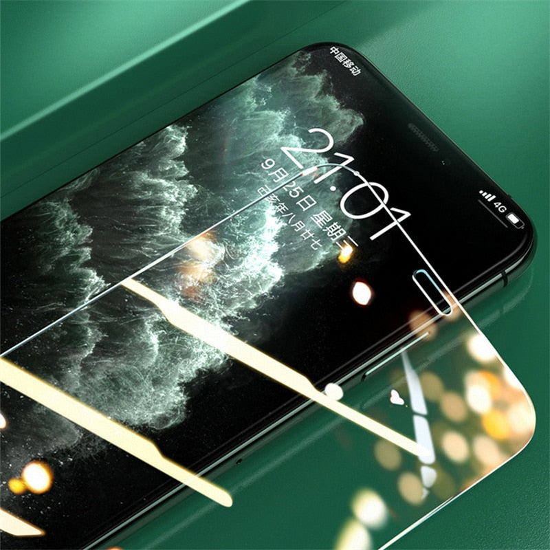 Tempered Glass Screen Protector For IPhone 5/6/7/8/SE/XR/XS Max - 5D, Anti-Fingerprint